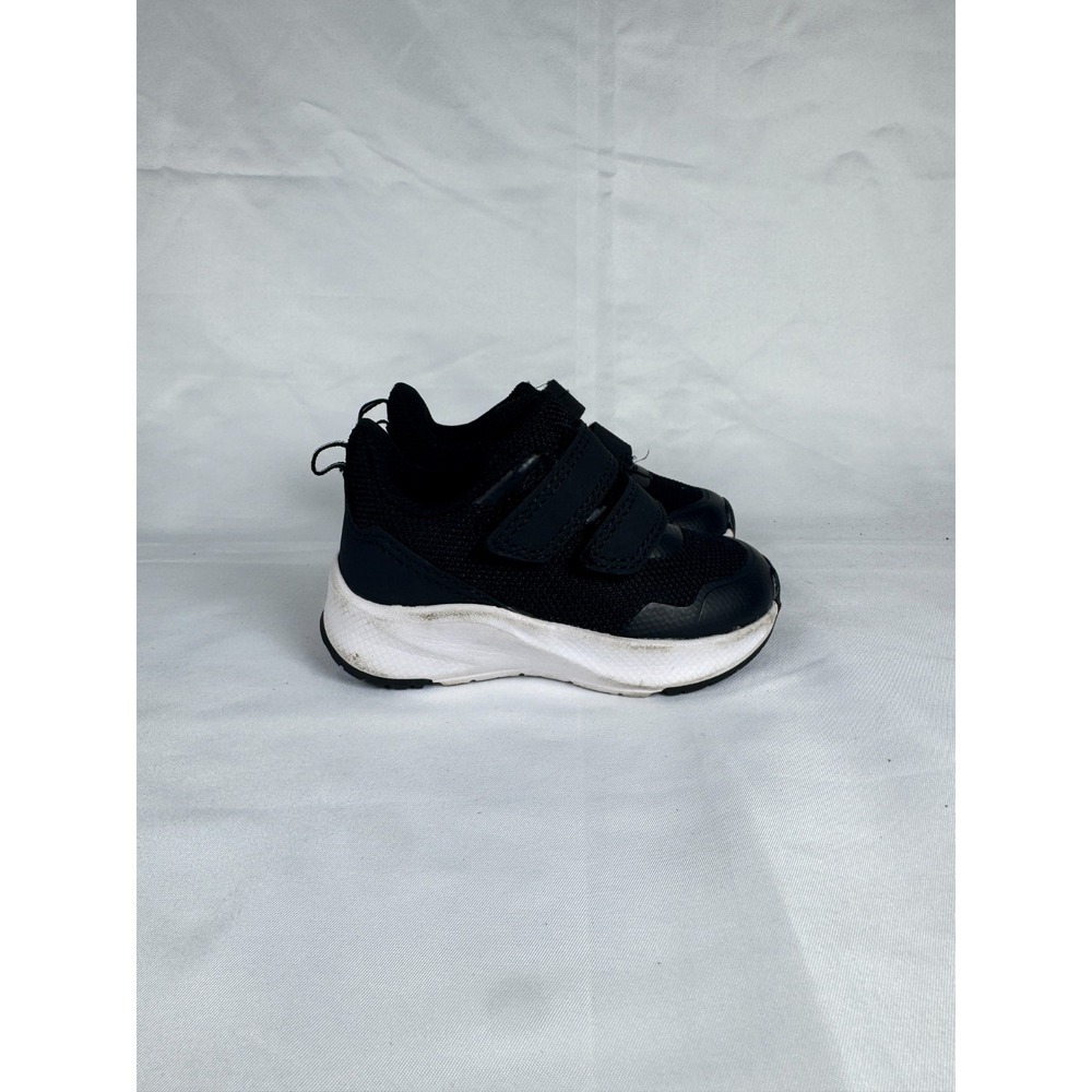 Athletic Works IBAW43CA001 Toddlers 4 Jogger Sneakers Black Hook & Loop Shoes
